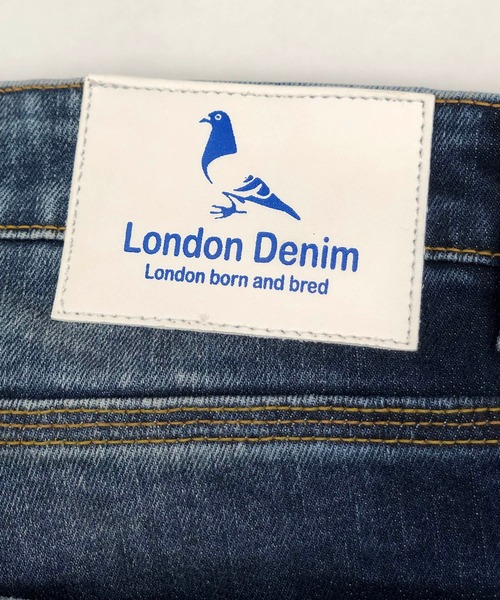 London Denim（ロンドンデニム）の「Brent Skinny Slim Fit Crash Jean/クラッシュ スキニーパンツ（デニムパンツ・メンズ・インディゴブルー・SMALL/MEDIUM/LARGE/X-LARGE）」の14枚目の写真