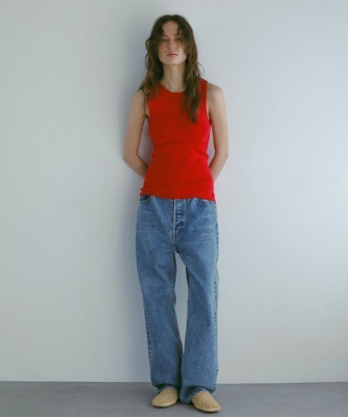25SS ETRE TOKYO リリヤーンニットタンクトップ　NAVY リリヤーンニットタンクトップ（タンクトップ）｜ETRÉ TOKYO