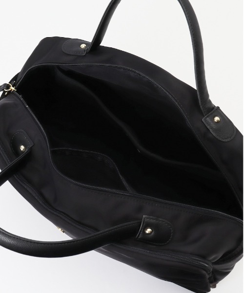 Legato Largo（レガートラルゴ）の「Legato Largo 肩楽撥水ナイロン 2WAYボストン（ボストンバッグ・レディース・ライトブラウン/ブラック・FREE）」の11枚目の写真