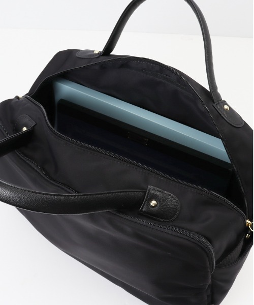 Legato Largo（レガートラルゴ）の「Legato Largo 肩楽撥水ナイロン 2WAYボストン（ボストンバッグ・レディース・ライトブラウン/ブラック・FREE）」の13枚目の写真