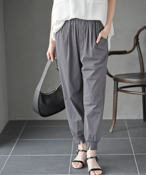 rps(アールピーエス)の「クールジョガーリブパンツ(その他パンツ・レディース・チャコールグレー/ブラック・フリー)」の2枚目の写真