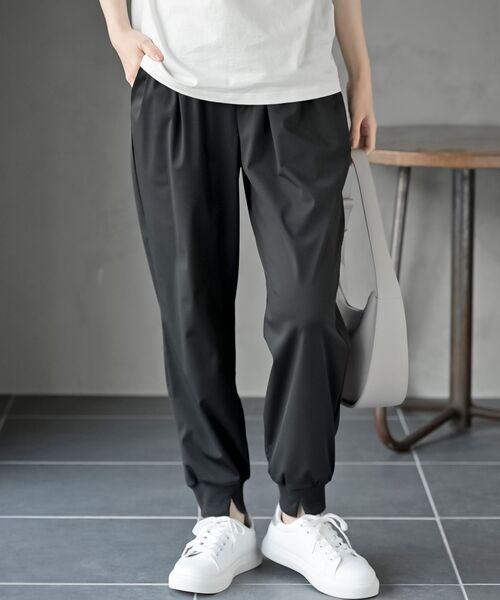 rps(アールピーエス)の「クールジョガーリブパンツ(その他パンツ・レディース・チャコールグレー/ブラック・フリー)」の1枚目の写真