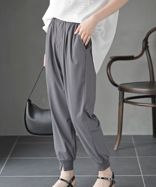 rps(アールピーエス)の「クールジョガーリブパンツ(その他パンツ・レディース・チャコールグレー/ブラック・フリー)」の4枚目の写真