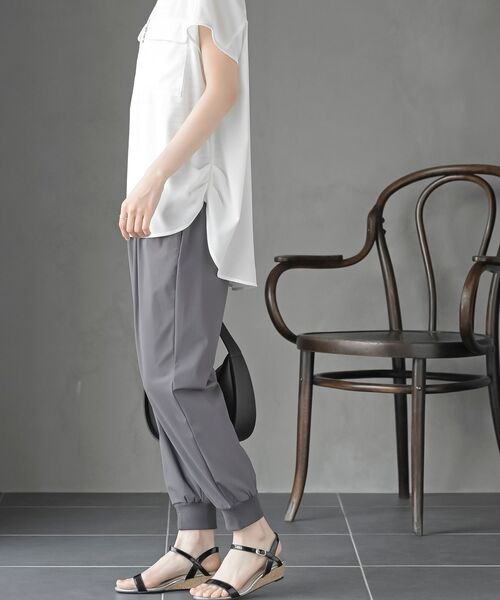 rps(アールピーエス)の「クールジョガーリブパンツ(その他パンツ・レディース・チャコールグレー/ブラック・フリー)」の5枚目の写真