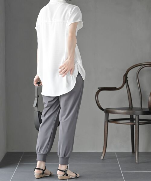 rps(アールピーエス)の「クールジョガーリブパンツ(その他パンツ・レディース・チャコールグレー/ブラック・フリー)」の7枚目の写真