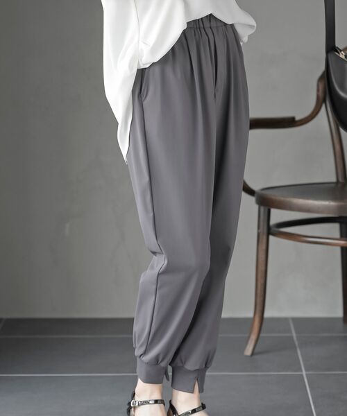 rps(アールピーエス)の「クールジョガーリブパンツ(その他パンツ・レディース・チャコールグレー/ブラック・フリー)」の8枚目の写真