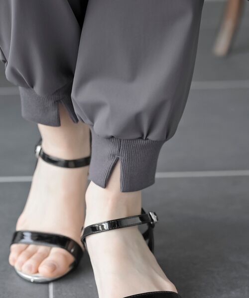 rps(アールピーエス)の「クールジョガーリブパンツ(その他パンツ・レディース・チャコールグレー/ブラック・フリー)」の10枚目の写真