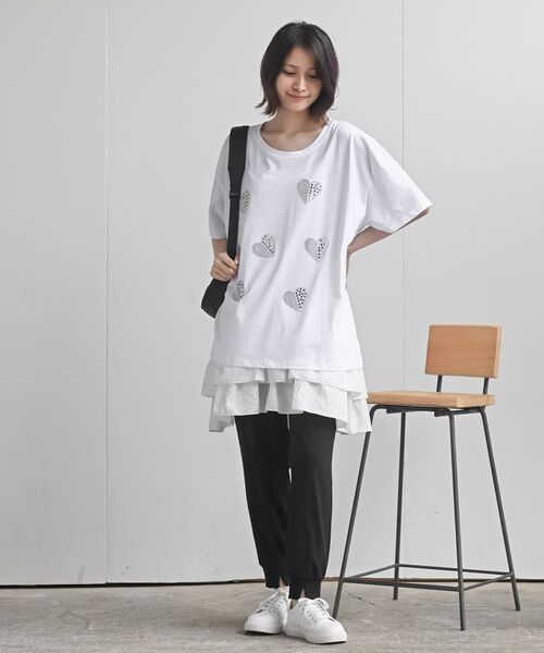 rps(アールピーエス)の「クールジョガーリブパンツ(その他パンツ・レディース・チャコールグレー/ブラック・フリー)」の21枚目の写真