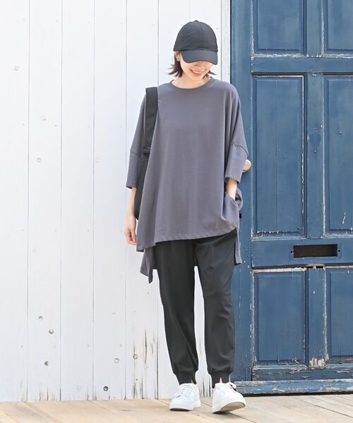 rps(アールピーエス)の「クールジョガーリブパンツ(その他パンツ・レディース・チャコールグレー/ブラック・フリー)」の22枚目の写真