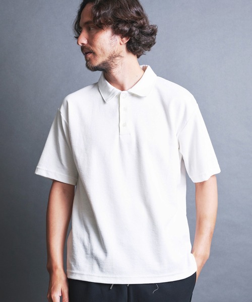 Magine(マージン)の「BD CTN SURF KNIT POLO S/S:BDコットンサーフニット 半袖 ポロシャツ(ポロシャツ・メンズ・チャコールグレー/ブラック/ホワイト/ネイビー・44/46/48)」の1枚目の写真