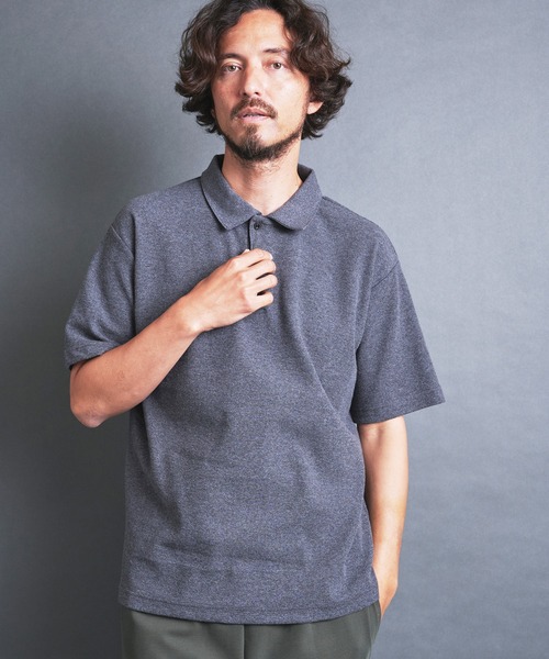 Magine(マージン)の「BD CTN SURF KNIT POLO S/S:BDコットンサーフニット 半袖 ポロシャツ(ポロシャツ・メンズ・チャコールグレー/ブラック/ホワイト/ネイビー・44/46/48)」の3枚目の写真