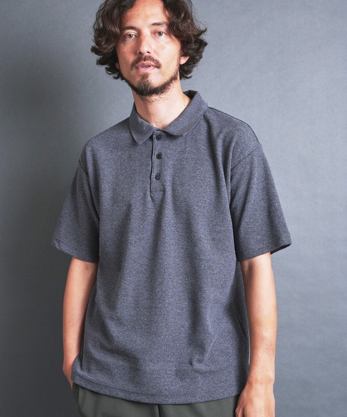 Magine(マージン)の「BD CTN SURF KNIT POLO S/S:BDコットンサーフニット 半袖 ポロシャツ(ポロシャツ・メンズ・チャコールグレー/ブラック/ホワイト/ネイビー・44/46/48)」の14枚目の写真