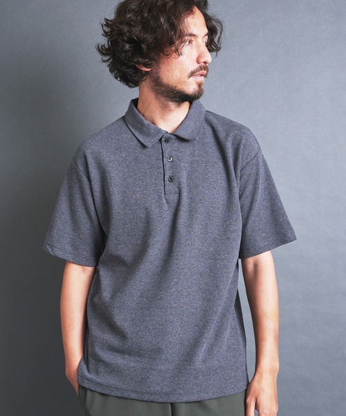 Magine(マージン)の「BD CTN SURF KNIT POLO S/S:BDコットンサーフニット 半袖 ポロシャツ(ポロシャツ・メンズ・チャコールグレー/ブラック/ホワイト/ネイビー・44/46/48)」の15枚目の写真