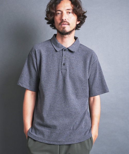 Magine(マージン)の「BD CTN SURF KNIT POLO S/S:BDコットンサーフニット 半袖 ポロシャツ(ポロシャツ・メンズ・チャコールグレー/ブラック/ホワイト/ネイビー・44/46/48)」の16枚目の写真