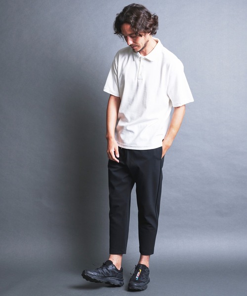 Magine(マージン)の「BD CTN SURF KNIT POLO S/S:BDコットンサーフニット 半袖 ポロシャツ(ポロシャツ・メンズ・チャコールグレー/ブラック/ホワイト/ネイビー・44/46/48)」の21枚目の写真