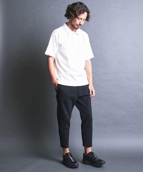 Magine(マージン)の「BD CTN SURF KNIT POLO S/S:BDコットンサーフニット 半袖 ポロシャツ(ポロシャツ・メンズ・チャコールグレー/ブラック/ホワイト/ネイビー・44/46/48)」の22枚目の写真