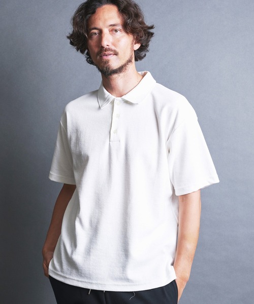 Magine(マージン)の「BD CTN SURF KNIT POLO S/S:BDコットンサーフニット 半袖 ポロシャツ(ポロシャツ・メンズ・チャコールグレー/ブラック/ホワイト/ネイビー・44/46/48)」の5枚目の写真