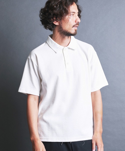 Magine(マージン)の「BD CTN SURF KNIT POLO S/S:BDコットンサーフニット 半袖 ポロシャツ(ポロシャツ・メンズ・チャコールグレー/ブラック/ホワイト/ネイビー・44/46/48)」の7枚目の写真