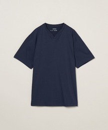 three dots（スリードッツ）の「サンデッドジャージー スキッパー Tシャツ（ポロシャツ・メンズ）」