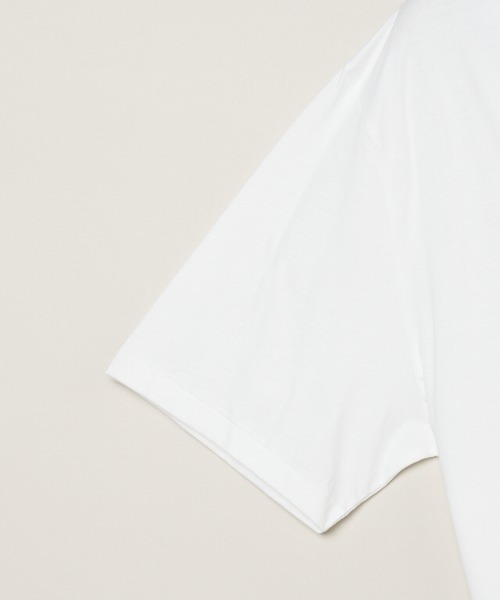 three dots(スリードッツ)の「サンデッドジャージー スキッパー Tシャツ(Tシャツ/カットソー・メンズ・ダークオリーブ/ホワイト/ライトグレー/ネイビー/ブラック/ブラウン系その他・MEDIUM/LARGE/SMALL/X-LARGE)」の10枚目の写真