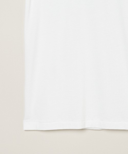 three dots(スリードッツ)の「サンデッドジャージー スキッパー Tシャツ(Tシャツ/カットソー・メンズ・ダークオリーブ/ホワイト/ライトグレー/ネイビー/ブラック/ブラウン系その他・MEDIUM/LARGE/SMALL/X-LARGE)」の11枚目の写真