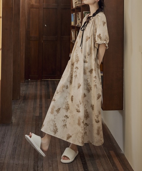 MAISON DE THERESE（メゾン ド テレーズ）の「パッド入り プリント ナイトドレス（ルームウェア/パジャマ・レディース・B/A/C/D・M/L/XL/XXL）」の12枚目の写真