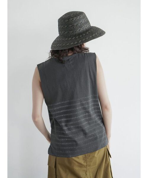 FIKA.(フィーカ)の「Button detail border T-shirt(Tシャツ/カットソー・レディース・ブルー/ブラック・FREE)」の18枚目の写真