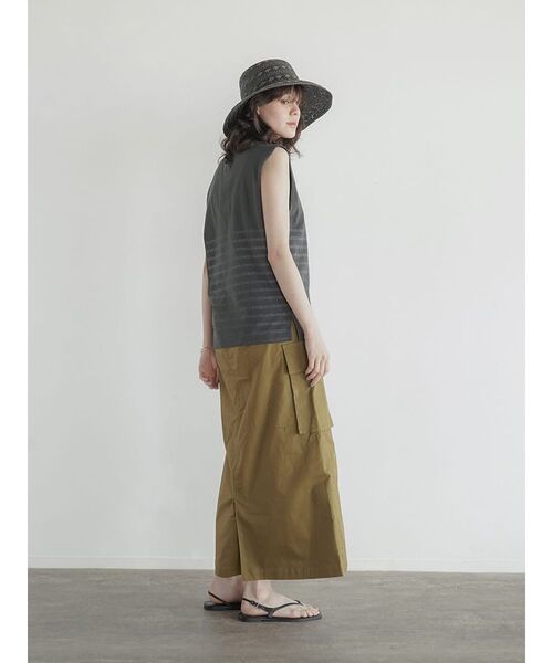 FIKA.(フィーカ)の「Button detail border T-shirt(Tシャツ/カットソー・レディース・ブルー/ブラック・FREE)」の13枚目の写真