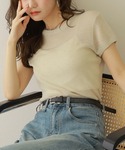 LAULEN（ローレン）の「sheer lib tee /セミシアー 半袖 リブT（Tシャツ/カットソー・FREE）」