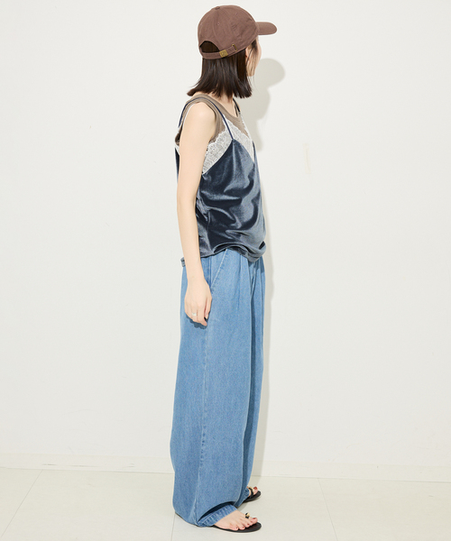 WEB限定/追加4》LEDENIM TUCK TROUSER（デニムパンツ）｜SLOBE