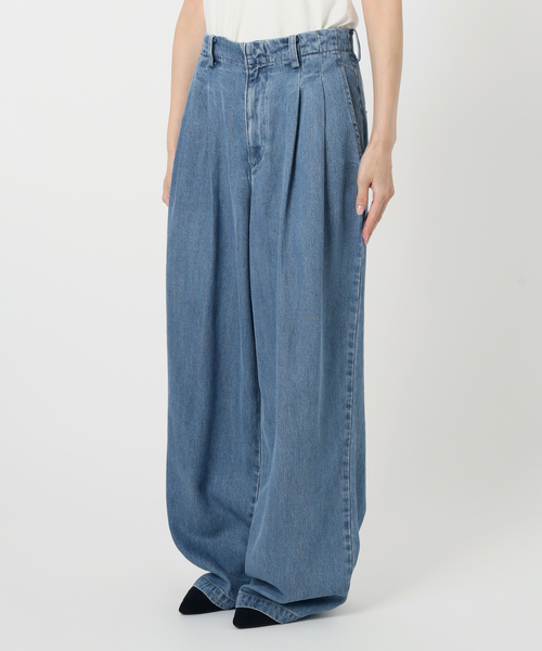 4サイズ展開/WEB限定/追加4》LEDENIM TUCK TROUSERデニム（デニム