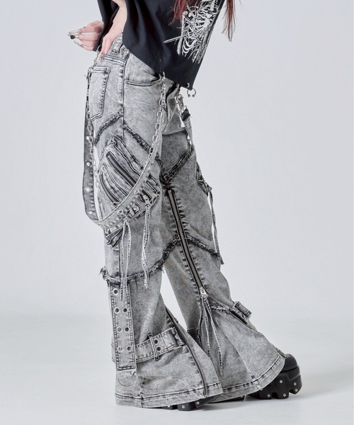 レフレム　RERLEM サスペンダー付きカーゴパンツ REFLEM（レフレム）の「3サスペンダージョグカーゴパンツ