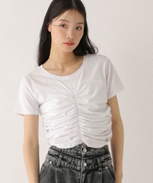 Heather | フロントギャザーTEE　497307(Tシャツ/カットソー)