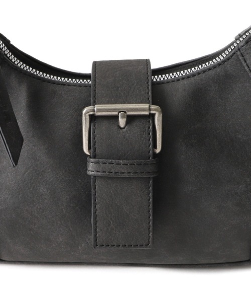 X-girl（エックスガール）の「DISTRESSED FAUX LEATHER BELT HAND BAG（ハンドバッグ・レディース・ブラック/ブラウン・ONE SIZE）」の12枚目の写真