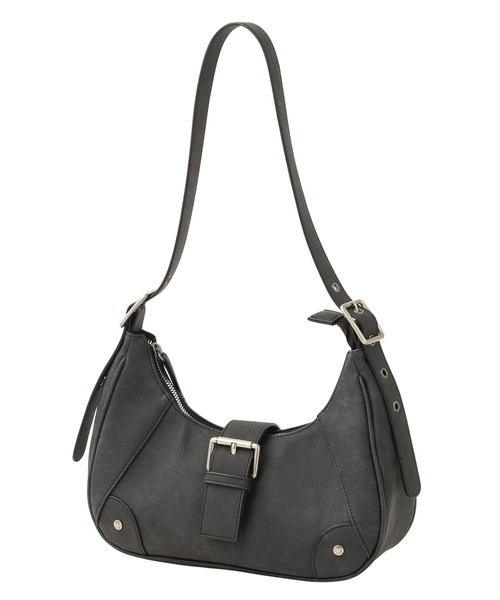 X-girl（エックスガール）の「DISTRESSED FAUX LEATHER BELT HAND BAG（ハンドバッグ・レディース・ブラック/ブラウン・ONE SIZE）」の17枚目の写真