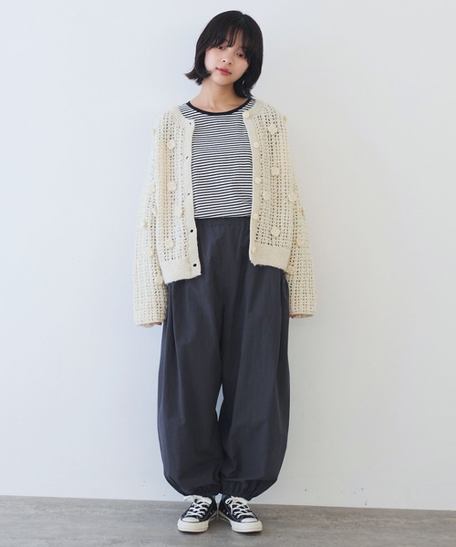 bulle de savon（ビュルデサボン）の「ネパールハンドニット おはなカーディガン（カーディガン/ボレロ・レディース・ホワイト・FREE）」の18枚目の写真