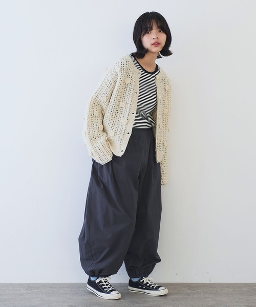 bulle de savon（ビュルデサボン）の「ネパールハンドニット おはなカーディガン（カーディガン/ボレロ・レディース・ホワイト・FREE）」の19枚目の写真