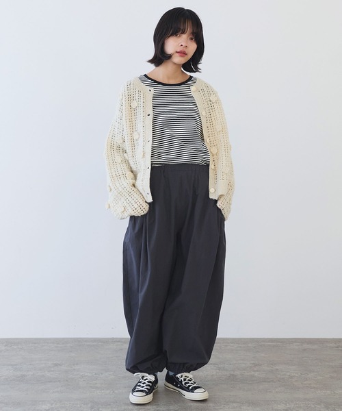 bulle de savon（ビュルデサボン）の「ネパールハンドニット おはなカーディガン（カーディガン/ボレロ・レディース・ホワイト・FREE）」の21枚目の写真