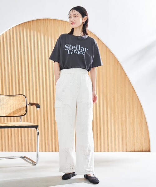 coen（コーエン）の「【スザンヌさんコラボ】Suuエンブロレースカーゴパンツ（カーゴパンツ・レディース・ブラック/オフホワイト・L/M）」の19枚目の写真