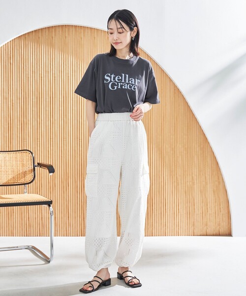 coen（コーエン）の「【スザンヌさんコラボ】Suuエンブロレースカーゴパンツ（カーゴパンツ・レディース・ブラック/オフホワイト・L/M）」の14枚目の写真