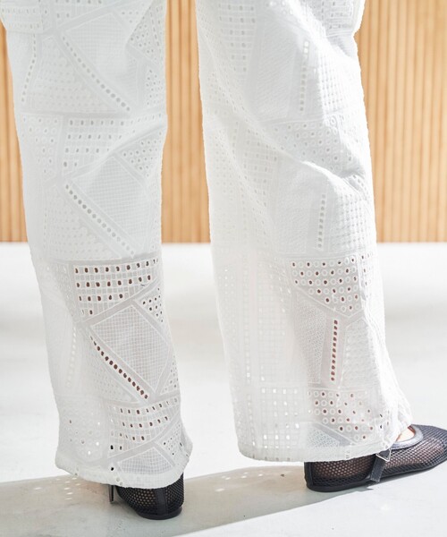 coen（コーエン）の「【スザンヌさんコラボ】Suuエンブロレースカーゴパンツ（カーゴパンツ・レディース・ブラック/オフホワイト・L/M）」の15枚目の写真