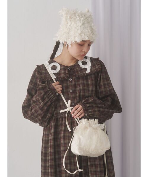 merry jenny(メリージェニー)の「Butterfly チュールポシェット(ショルダーバッグ・レディース・ピンク/ブルー/アイボリー・FREE)」の9枚目の写真