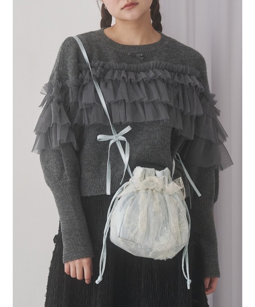 セール】Butterfly チュールポシェット（ショルダーバッグ）｜merry