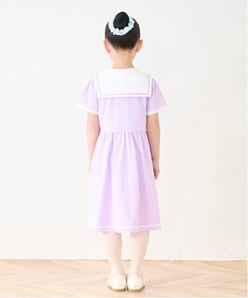 バレエ】前開きセーラー半袖ワンピース（ワンピース）｜mezzo