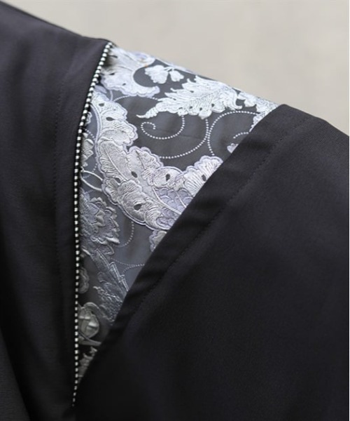 REZEN タッセル付狩衣切替羽織 ターコイズブルー M REZEN（リゼン）の「タッセル付狩衣切替羽織（その他アウター