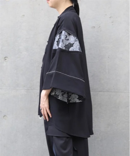 REZEN タッセル付狩衣切替羽織 ターコイズブルー M REZEN（リゼン）の「タッセル付狩衣切替羽織（その他アウター