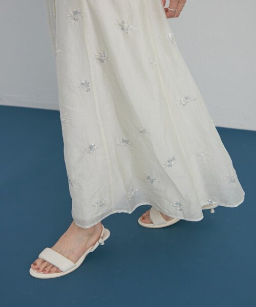 mystic（ミスティック）の「【森川企画】シアービジューワンピース（ワンピース・レディース・ネイビー/アイボリー・0/1/2）」の10枚目の写真