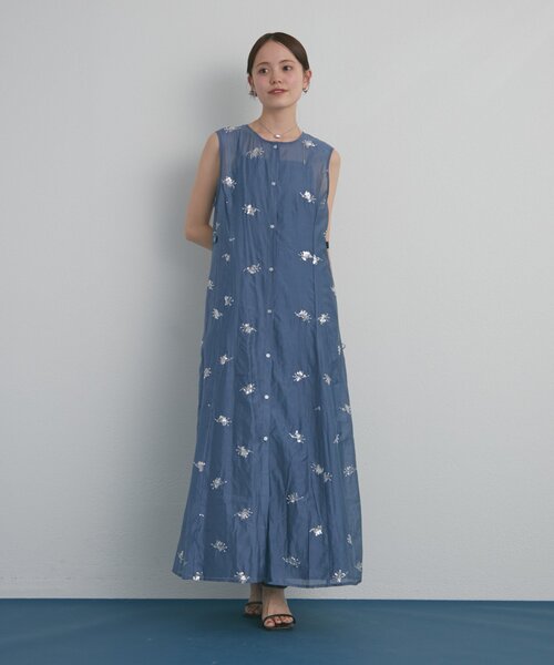 mystic【森川企画】シアービジューワンピース 森川企画】シアービジューワンピース（ワンピース）｜mystic