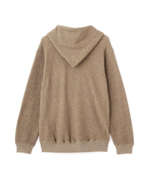 Schott（ショット）の「Schott/ショット/SALT AND PEPPER HALF ZIP HOODED SWEAT/ソルトアンドペッパー ハーフジップ パーカー（パーカー・メンズ・ベージュ/チャコールグレー・M/L/XL/2XL）」の22枚目の写真