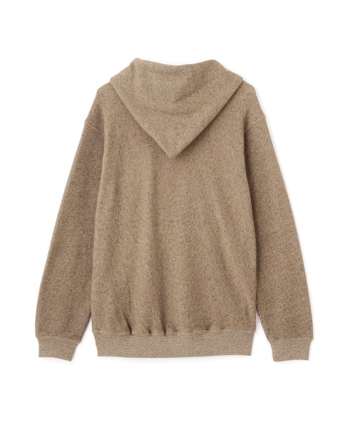 Schott（ショット）の「Schott/ショット/SALT AND PEPPER HALF ZIP HOODED SWEAT/ソルトアンドペッパー ハーフジップ パーカー（パーカー・メンズ・ベージュ/チャコールグレー・M/L/XL/2XL）」の17枚目の写真